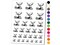 Moose Wading in Water Temporary Tattoo Water Resistant Fake Body Art Set Collection